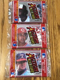 1983 Donruss Action All Stars Lot Of (3) Unopened Packs.