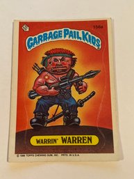 Garbage Pail Kids Card Warrin Warren