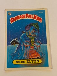 Garbage Pail Kids Card Meltin Elton
