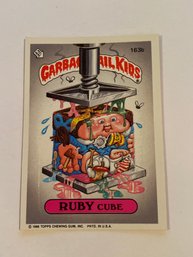 Garbage Pail Kids Card Ruby Cube