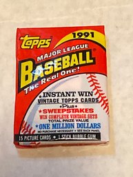1991 Topps Baseball Pack