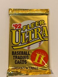 1992 Fleer Ultra Series II Baseball Wax Pack