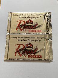 2000 Royal Rookies Baseball Wax Pack Lot Of 2