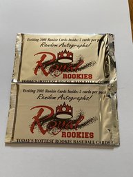 2000 Royal Rookies Baseball Wax Pack Lot Of 2