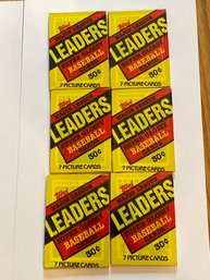 1987 Topps Mini Leaders Baseball Wax Pack Lot Of 6