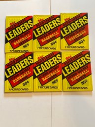 1987 Topps Mini Leaders Baseball Wax Pack Lot Of 6