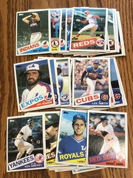 Lot Of (50) 1985 Topps Baseball Cards