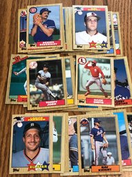 Lot Of (50) 1987 Topps Baseball Cards