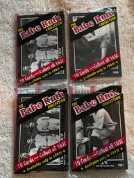 1992 Conlon Collection Baseball Wax Pack Lot Of 4
