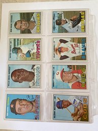 1967 Topps Baseball Card Lot Of 8