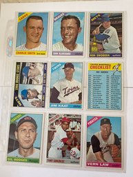 1966 Topps Baseball Card Lot Of 8
