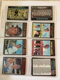 1971 Topps Baseball Card Lot Of 16