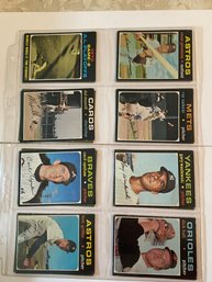 1971 Topps Baseball Card Lot Of 16