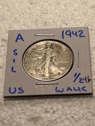 1942 Walking Liberty Half Dollar