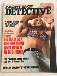 Front Page Detective Magazine Vintage 1975