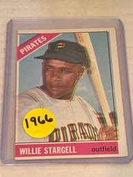 1966 Topps Willie Stargell Double Exposure Color Shift Error