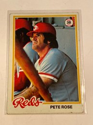 1978 Topps Baseball Card Pete Rose