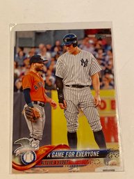 2018 Topps Baseball Card Aaron Judge