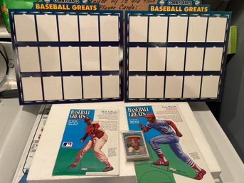 1991 Kelloggs Cornflakes MLB Baseball Greats 15 3D Trading Cards & Display