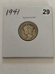 1941 Mercury Dime