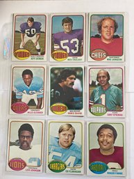 1976 Topps Football Lot Of 18