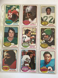 1976 Topps Football Lot Of 18