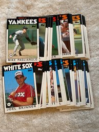 1986 Topps Baseball Card Lot Of 50