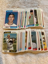1974 Topps Baseball Card Lot Of 60