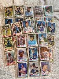 1982 Topps Baseball Card Lot Of 90 In Sheets