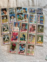 1982 Topps Baseball Card Lot Of 90 In Sheets