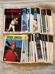 1986 Topps Baseball Card Lot Of 50