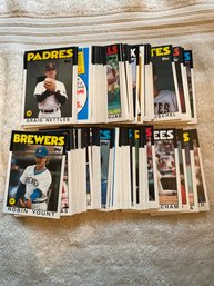 1986 Topps Baseball Card Lot Of 100