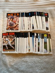 1986 Topps Baseball Card Lot Of 100