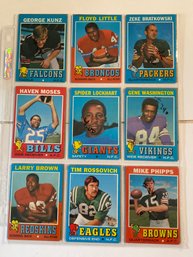 1971 Topps Football Card Lot Of 18