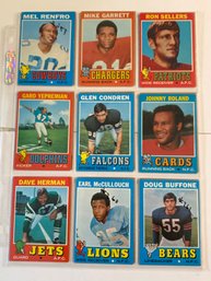 1971 Topps Football Card Lot Of 18