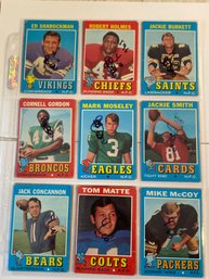 1971 Topps Football Card Lot Of 18