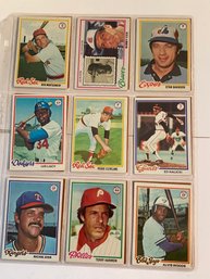 1978 Topps Baseball Card Lot Of 18. Minty!!