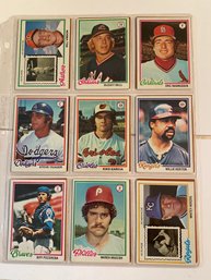 1978 Topps Baseball Card Lot Of 18. Minty!!