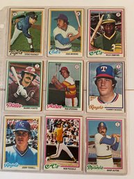 1978 Topps Baseball Card Lot Of 18. Minty!!