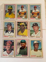 1978 Topps Baseball Card Lot Of 18. Minty!!