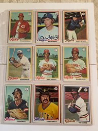 1978 Topps Baseball Card Lot Of 18. Minty!!