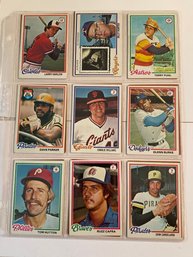 1978 Topps Baseball Card Lot Of 18. Minty!!