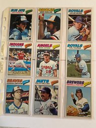 1977 Topps Baseball Card Lot Of 18. Minty!!