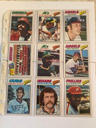 1977 Topps Baseball Card Lot Of 18. Minty!!