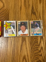 1987 Topps Unopened Rak Pak With HOF Nolan Ryan  On Top!