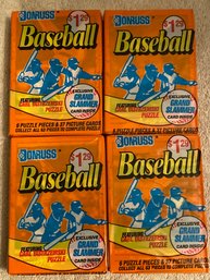 1990 Donruss Cello Baseball Lot Of 4