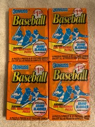 1990 Donruss Cello Baseball Lot Of 4