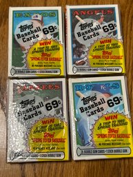 1988 Topps Cello Pack Lot Of 4