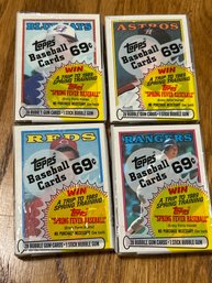 1988 Topps Cello Pack Lot Of 4