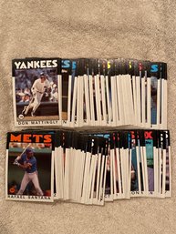 1986 Topps Baseball Card Lot Of 100